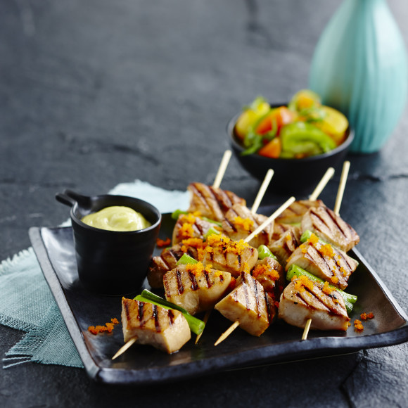 Teriyaki Swordfish with Heritage Tomato Salad