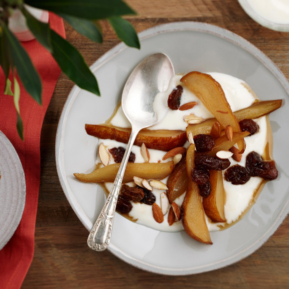 Roasted Honey Pears with Yoghurt
