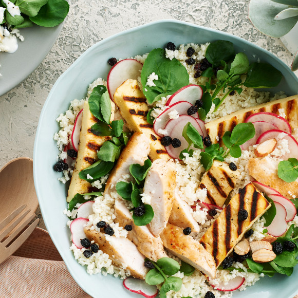 Quick and fresh summer chicken salad 