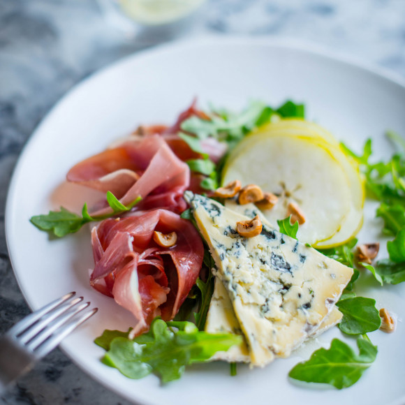 Pear, Prosciutto and Blue Salad