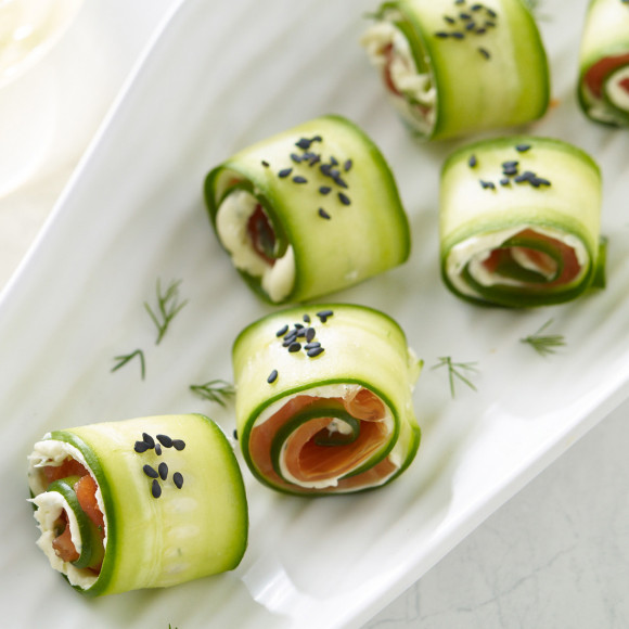 Cucumber Salmon Rolls