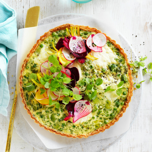 Easy vegetable tart vegetarian recipe