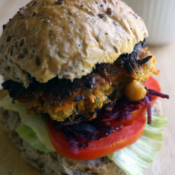 Chickpea and Sweet Potato Burgers