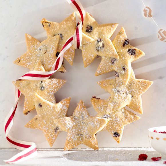 Christmas Shortbread Star Wreath Recipe