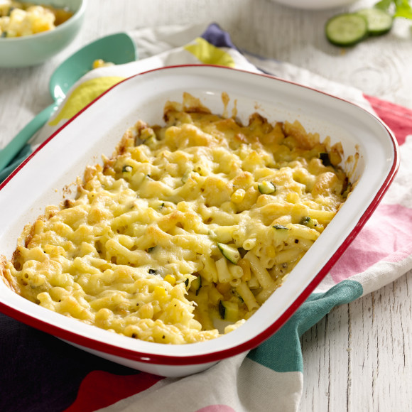 Quick Macaroni, Cheese and Veggie Bake