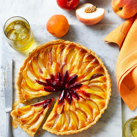 Layered Stone Fruit Tart