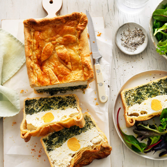 Savoury spinach and ricotta torte