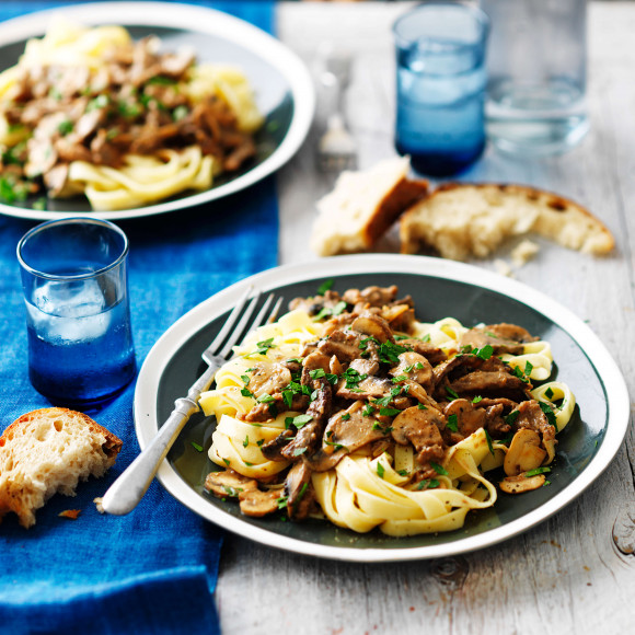 Traditional Stroganoff with mushrooms Recipe