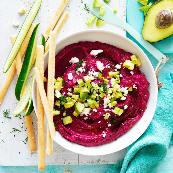 Beetroot and avocado dip recipe