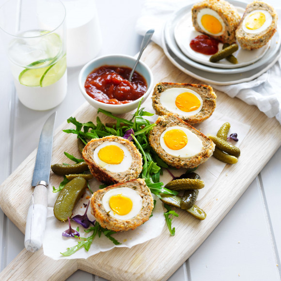 Baked Chicken Scotch Eggs