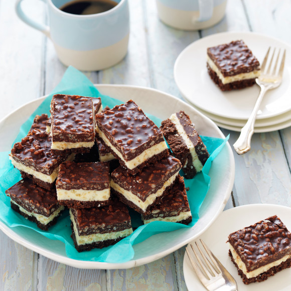 Layered Chocolate Crackle Slice recipe