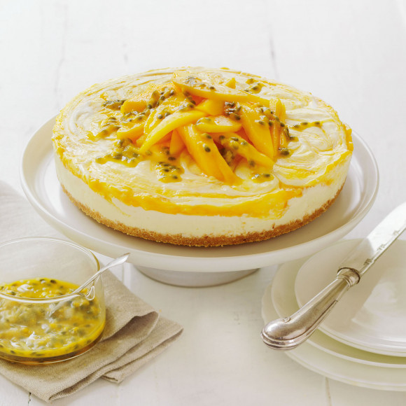 White chocolate Mango Cheesecake