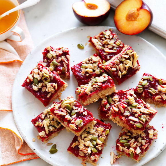 Healthy plum slice recipe