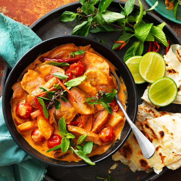 Thai Red Duck Curry recipe with pineapple