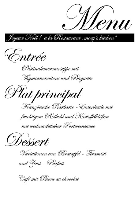 mein Weihnachtsmenü 2011
