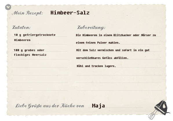 Rezept für Himbeer-Salz