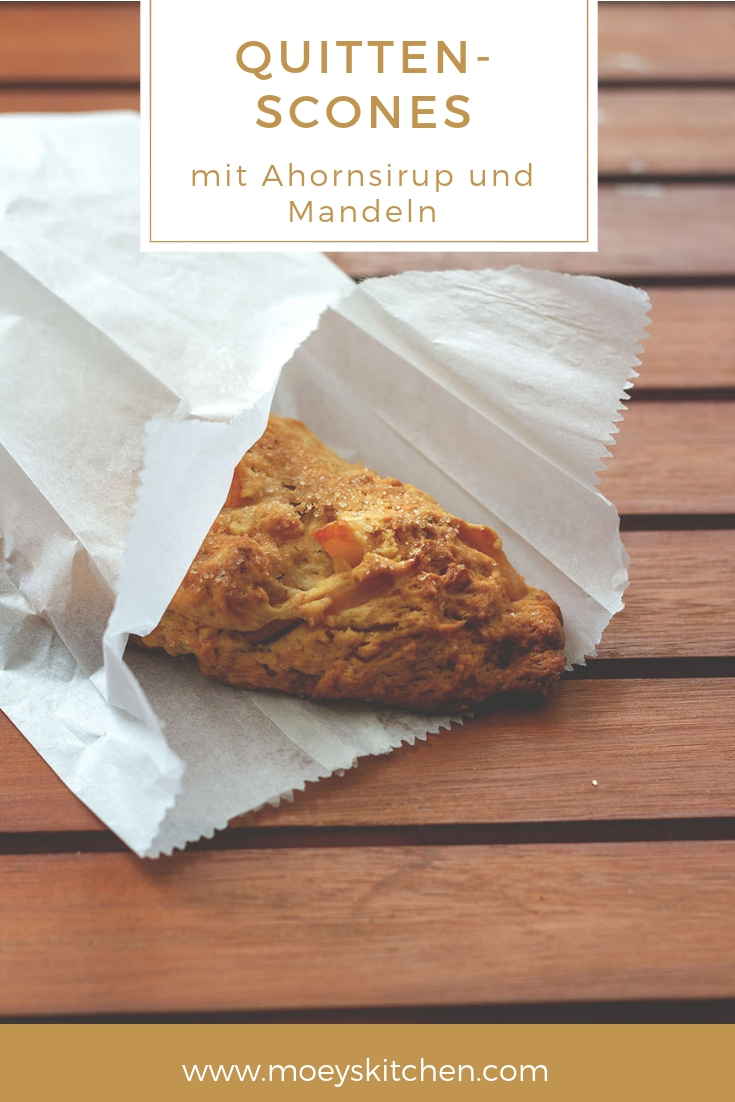 Rezept für herbstliche Quitten-Scones zum Sonntagsfrühstück | moeyskitchen.com #rezept #quitten #scones #foodblog