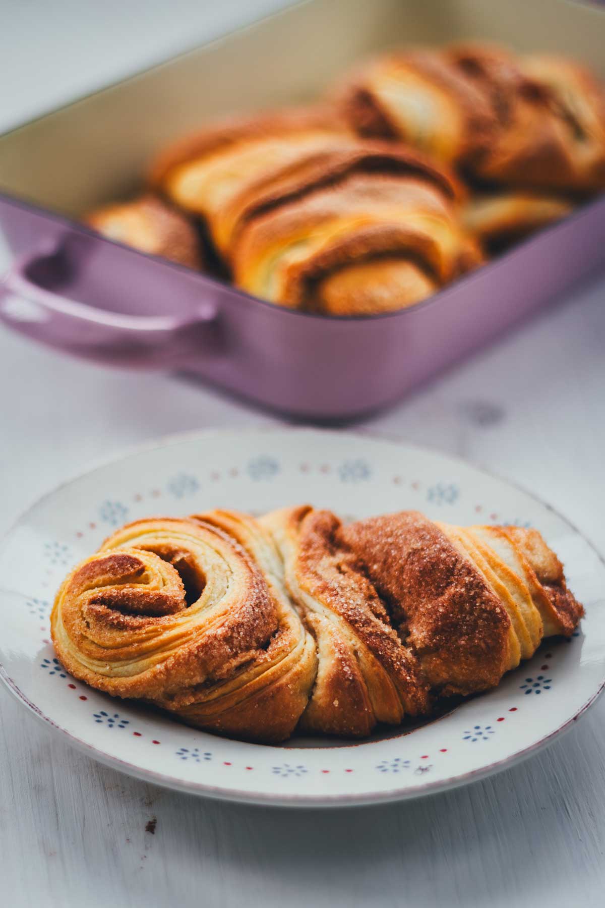 Franzbrötchen sind diese leckeren, süßen, buttrigen Teilchen mit ihrer Zimt-Zucker-Füllung aus Hamburg. Sie lassen sich recht einfach selbst zubereiten und schnell backen und sind perfekt für alle, die etwas Besonderes zum Kaffee oder Frühstück möchten. Hier gibt es das Rezept, um sie zu Hause zu genießen! | moeyskitchen.com