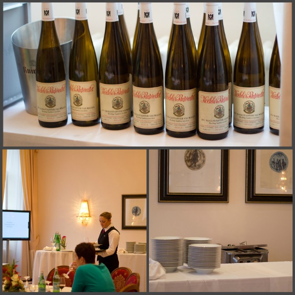 Tim Raue, Kaisergranat, Wasabi, Mango und 2011 Riesling - Kallstadter Saumagen vom Weingut Koehler-Ruprecht, Pfalz, Deutschland