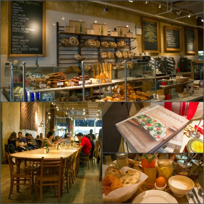 Le Pain Quotidien am Bryant Park Le Pain Quotidien, Bryant Park, Manhattan, New York, USA, Brot, Frühstück, Café