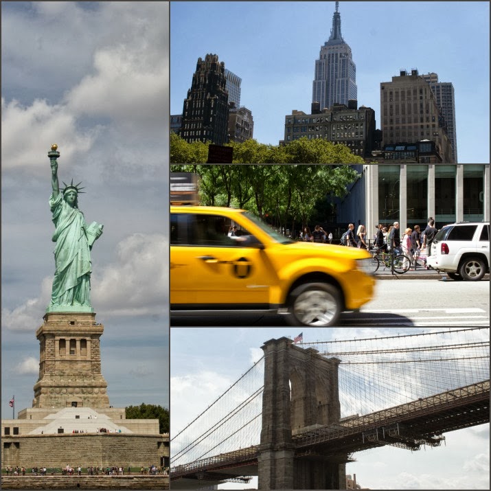 New York Highlights New York, Freiheitsstatue, Brooklyn Brdige, Yellow Cab, Skyline, Manhattan