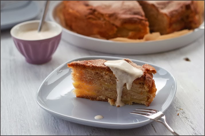 Apfel-Schichtkuchen nach Annik Wecler aus "Anniks Lieblingskuchen" Apfelkuchen, Apfel-Schichtkuchen, Annik Wecker, Anniks Lieblingskuchen, Dorling Kindersley