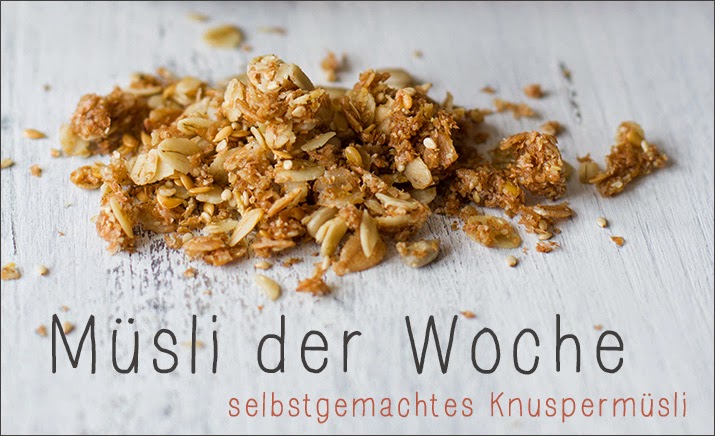 Müsli der Woche - selbstgemachtes Knuspermüsli - Banner Banner der Wochenserie: Das Müsli der Woche - Rezept für selbstgemachtes Granola