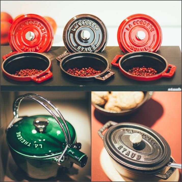 moey's kitchen zu Gast im Zwilling Flagship Store in Düsseldorf! Wunderschöne Staub Produkte aus Keramik und Gusseisen: Mini-Cocottes und Teekanne La Theiere