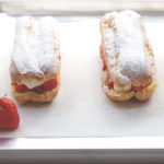 Brandteig aus dem Thermomix und Rezept für Eclairs mit Erdbeeren und Mascarpone-Sahne