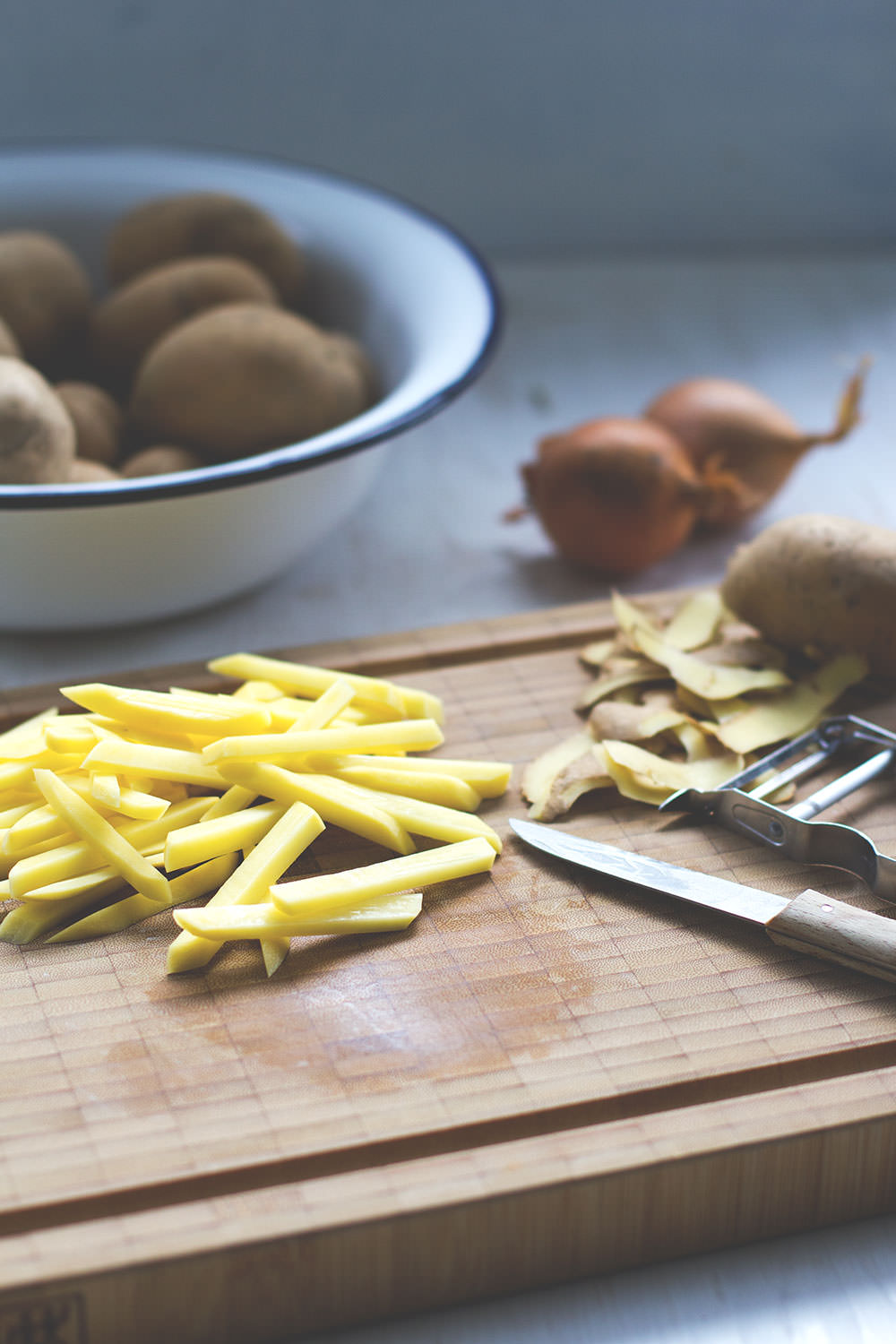 Rezept für den schwedischen Kartoffelauflauf Janssons frestelse (Janssons Versuchung) für die Blogparade Die Kartoffel weltweit