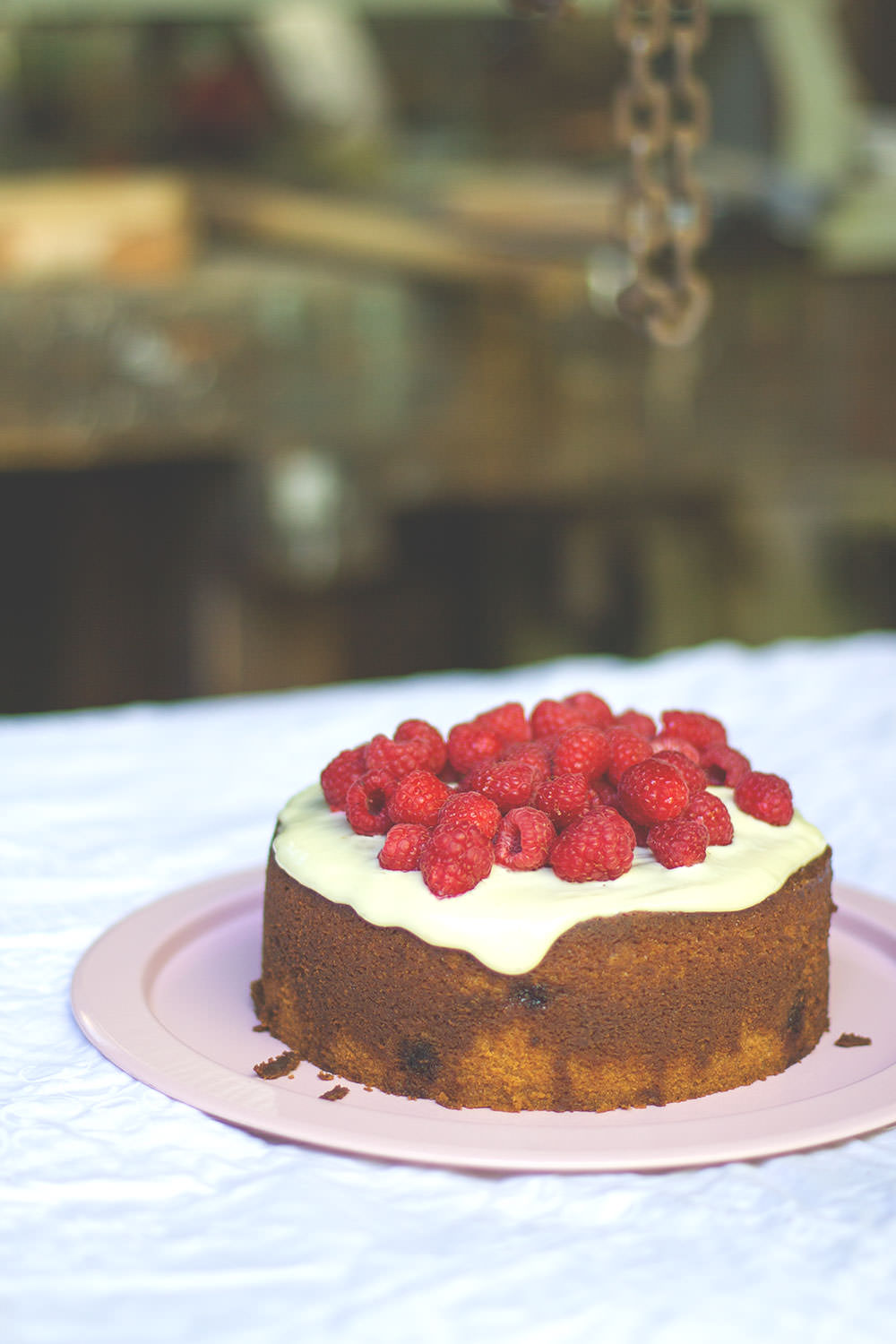 Rezept für Mud Cake mit weißer Schokolade und Himbeeren | moeyskitchen.com