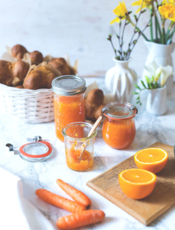 Foodblogger-Osterbrunch | Aufstriche | Rezept für leckere Möhren-Orangen-Konfitüre | moeyskitchen.com