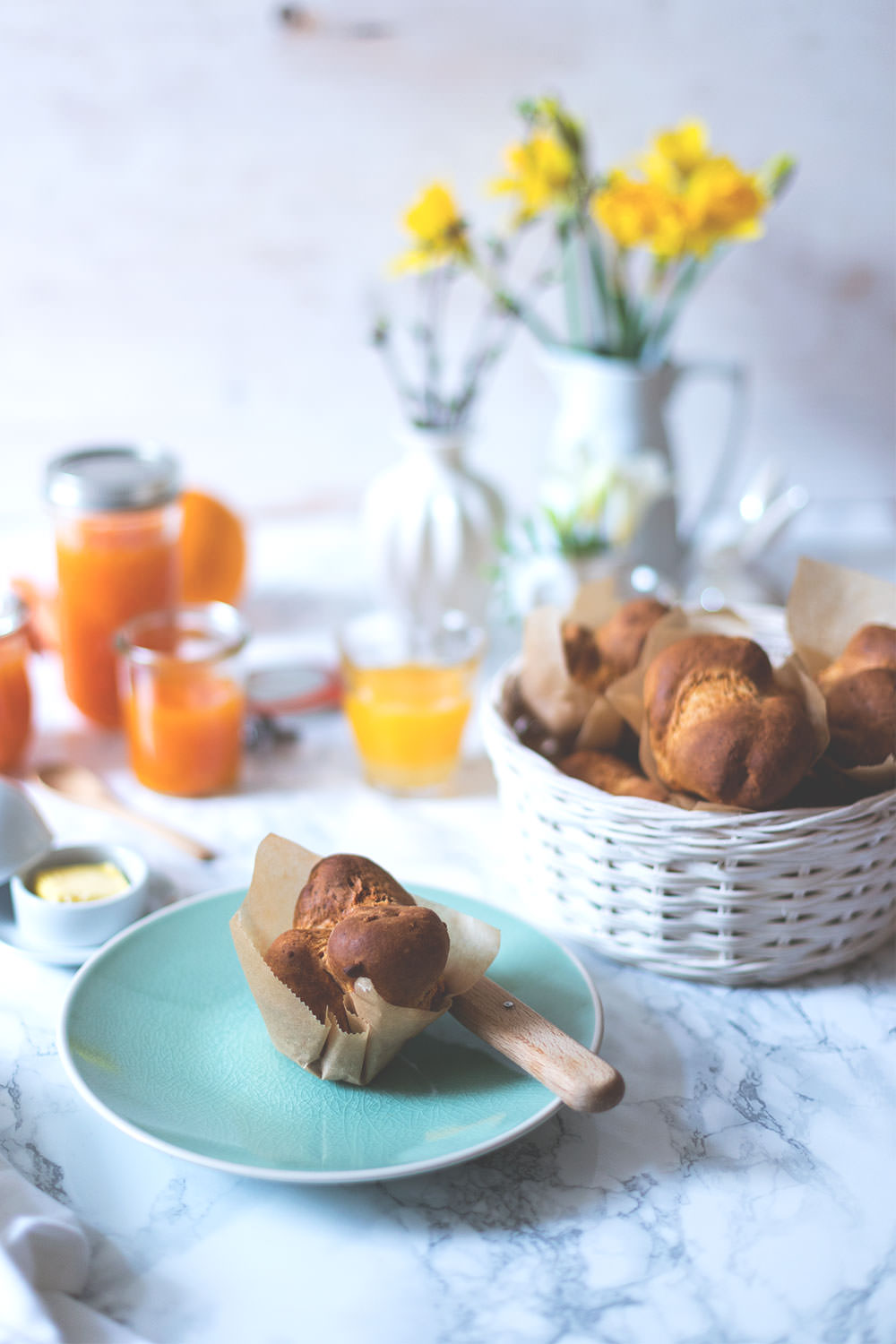 Rezept für schnelle Quark-Brötchen | Foodblogger-Osterbrunch | moeyskitchen.com