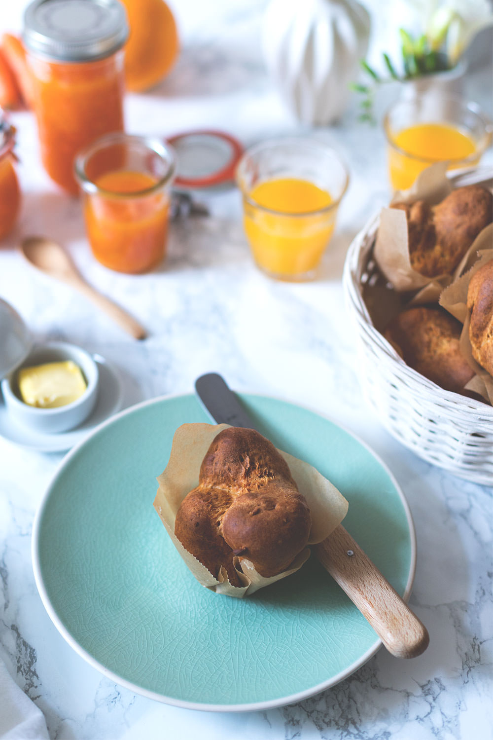 Rezept für schnelle Quark-Brötchen | Foodblogger-Osterbrunch | moeyskitchen.com