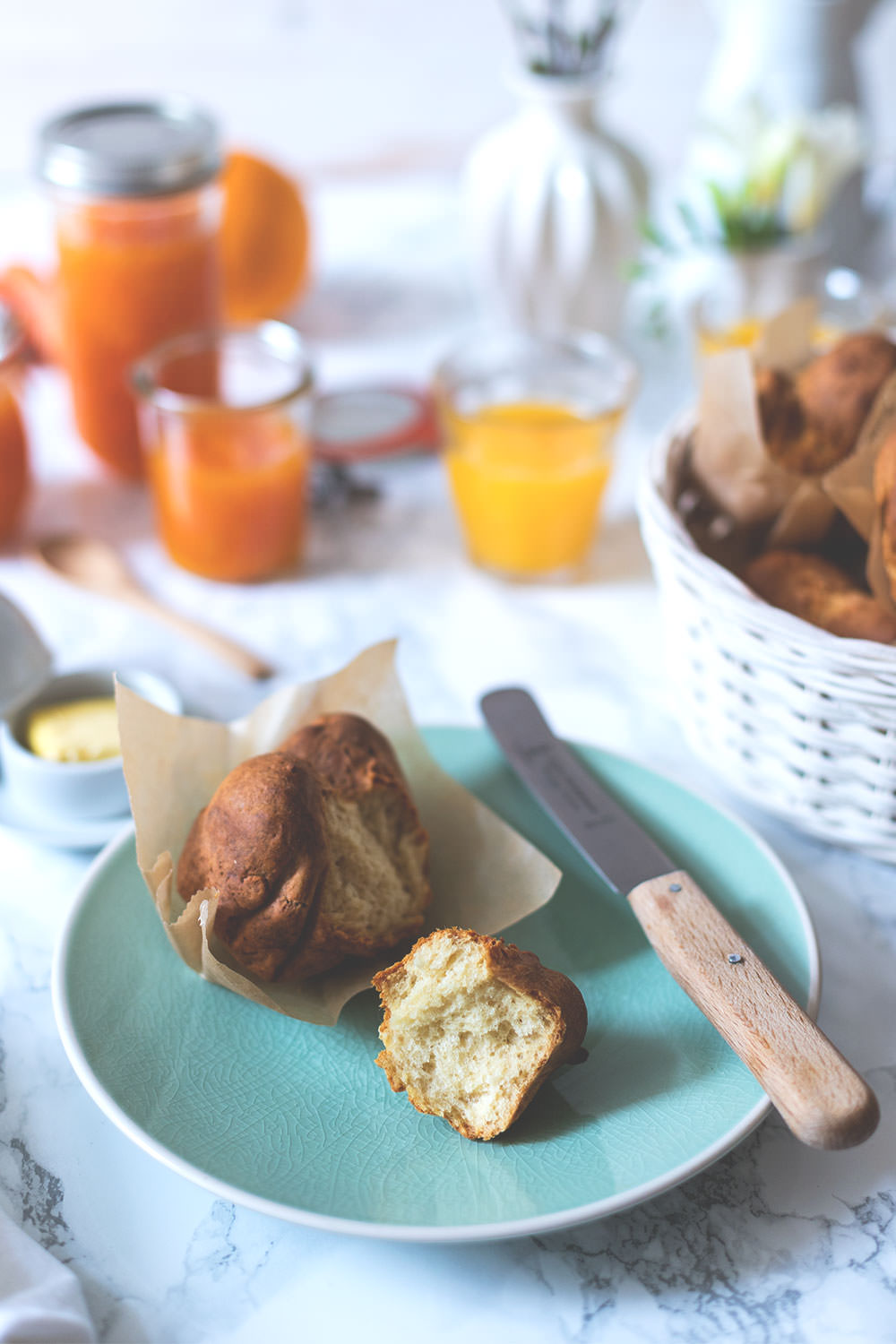Rezept für schnelle Quark-Brötchen | Foodblogger-Osterbrunch | moeyskitchen.com