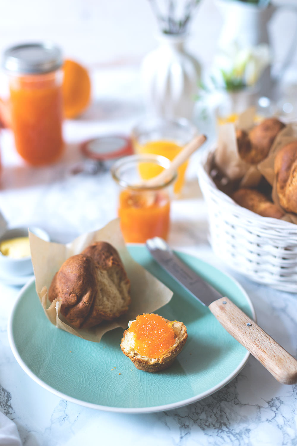 Rezept für schnelle Quark-Brötchen | Foodblogger-Osterbrunch | moeyskitchen.com