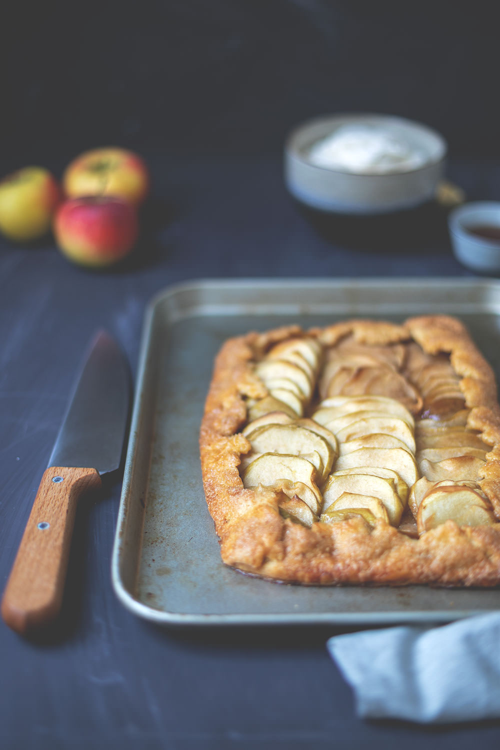 Rustikale Apfel-Galette