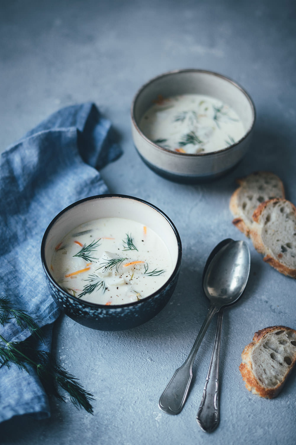 Werbung: Rezept für norwegische Fischsuppe mit Skrei | Fiskesuppe / Torskesuppe | mit Gemüse, Sahne und Crème fraîche | moeyskitchen.com #skrei #fischsuppe #seafoodfromnorway #norwegen #visitnorway #lofoten