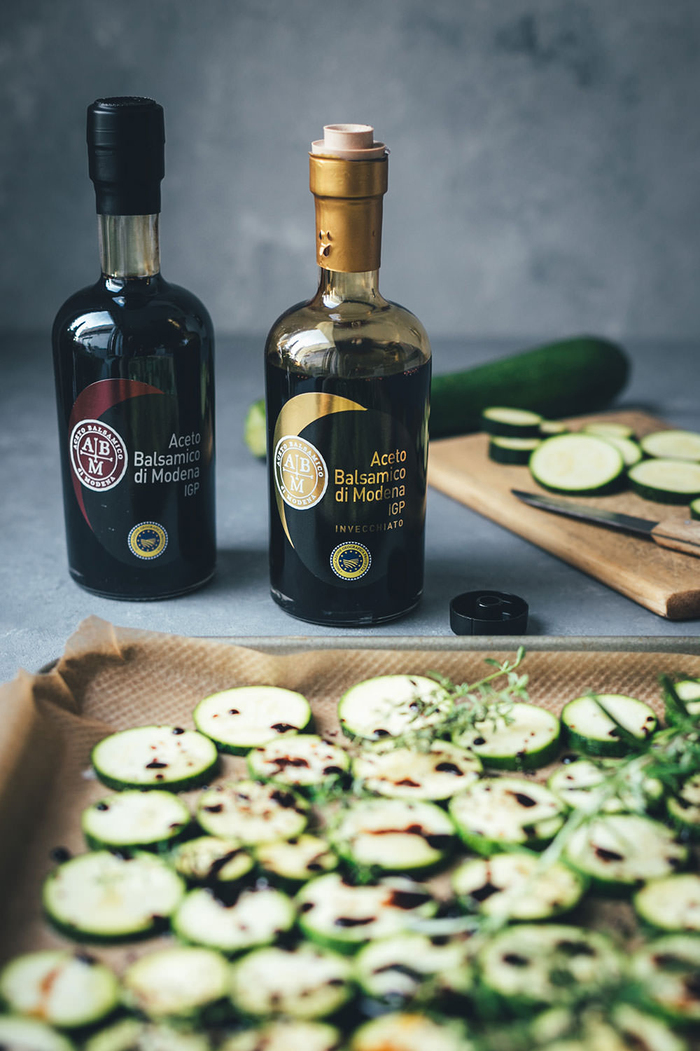 Rezept für Pasta und Ofen-Zucchini mit Aceto Balsamico di Modena g.g.A. (Werbung) | moeyskitchen.com #pasta #nudeln #spaghetti #fettuccine #balsamico #acetobalsamico #acetobalsamicodimodena #zucchini #courgette #sommer  #foodblogger #rezepte