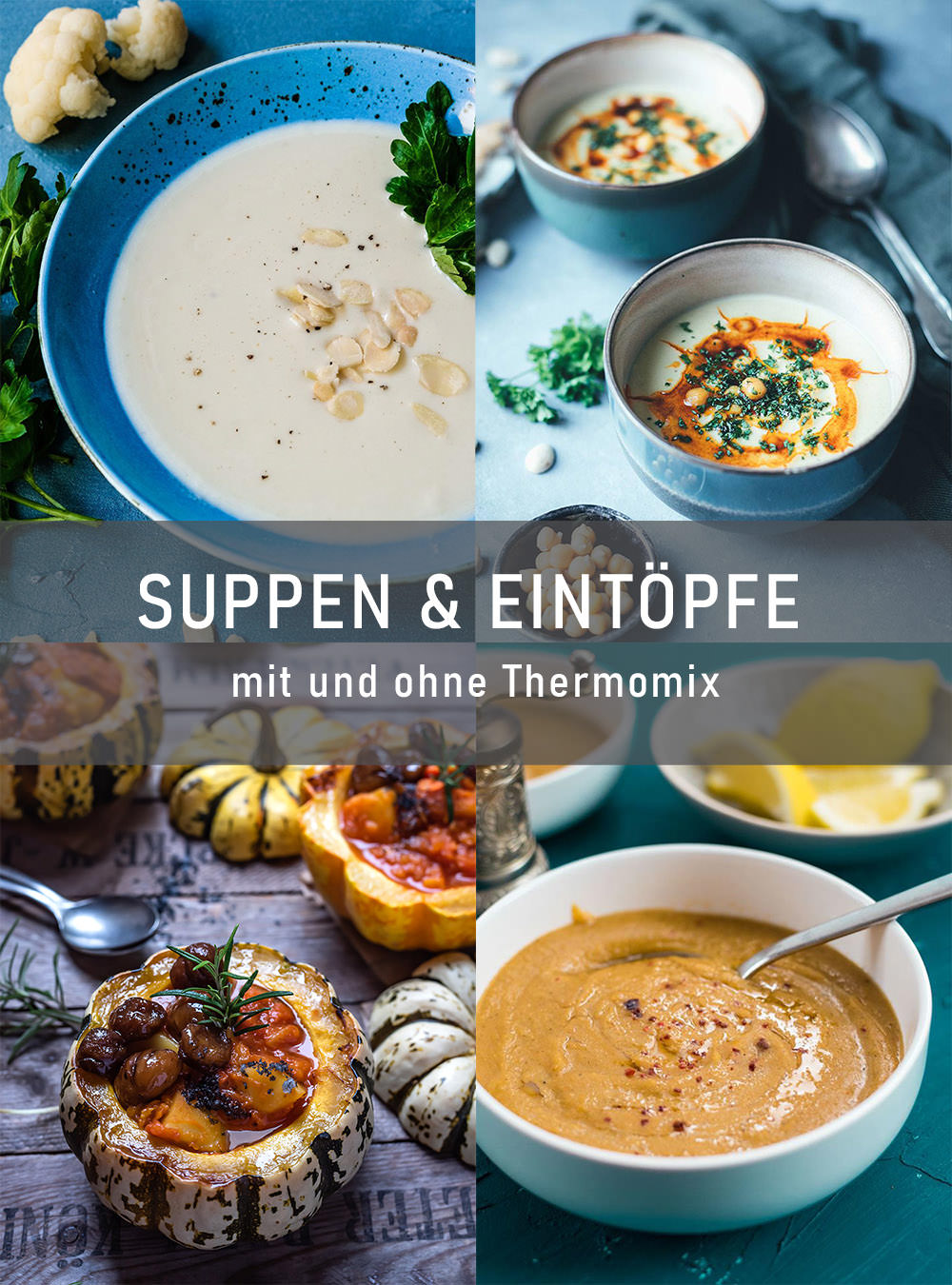 Rezept für cremige Kichererbsen-Suppe mit Mandeln und Paprika-Öl | Hummus-Suppe – vegan und glutenfrei | Rezept mit und ohne Thermomix | moeyskitchen.com #suppe #kichererbsensuppe #hummussuppe #kichererbsen #hummus #thermomix #thermomixrezepte #tm6 #tm5 #tm31 #rezepte #foodblogger #vegan