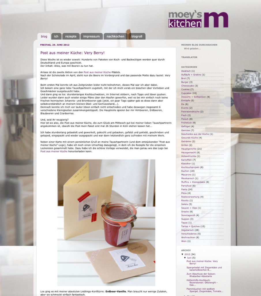 Zeitreise durch moey’s kitchen foodblog von 2011 bis 2021 – Screenshots aus verschiedenen Monaten und Jahren und wie sich hier in 10 Jahren alles entwickelt hat | moeyskitchen.com