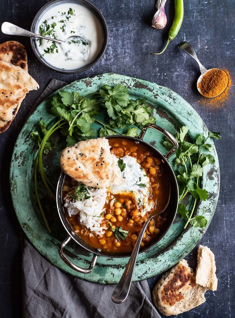 Bei Simone von S-Küche gibt es Chana Masala – original indisches Kichererbsen Curry.