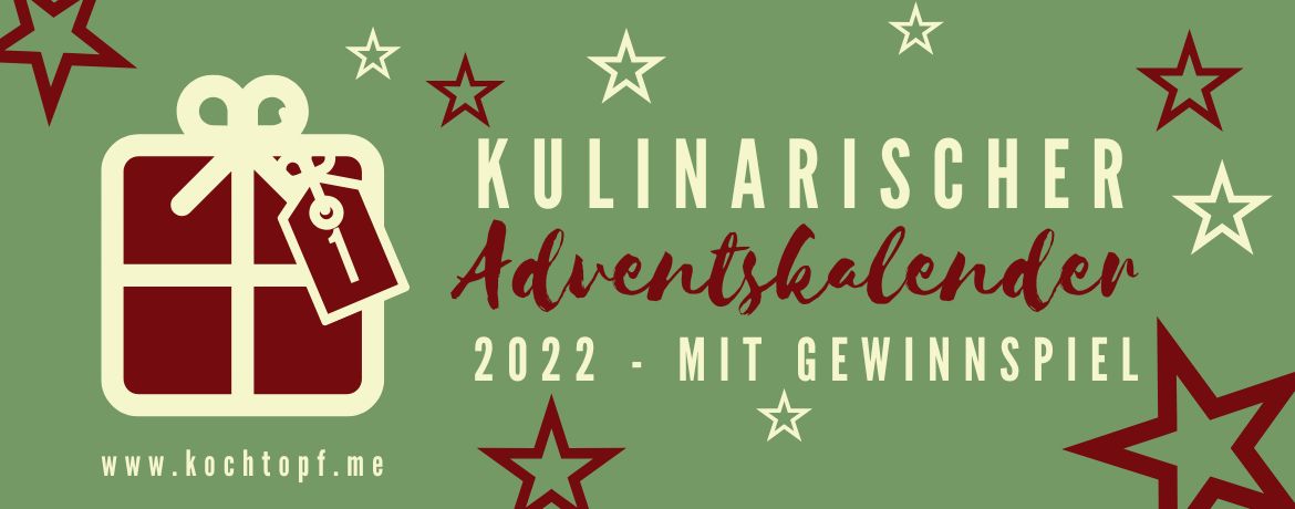 Banner kulinarischer Adventskalender von Zorra 2022 - Türchen 1