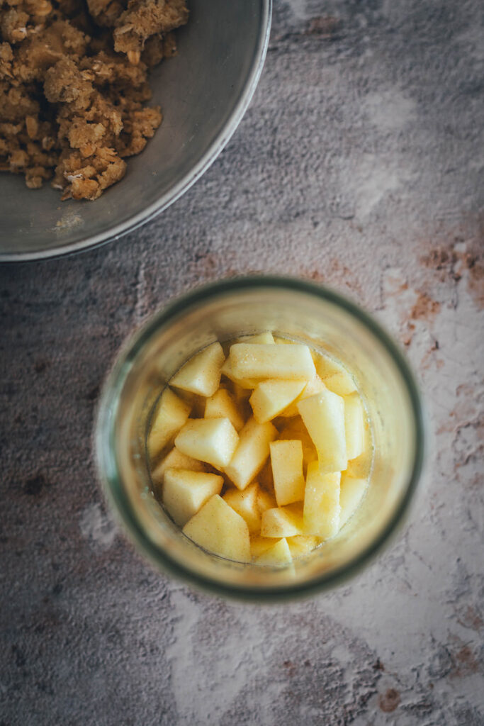 Super einfache Zubereitung meines Blitz-Rezepts für 10-Minuten-Apfelkuchen aus der Mikrowelle. Der schnellste Apfelkchen der Welt! | moeyskitchen.com