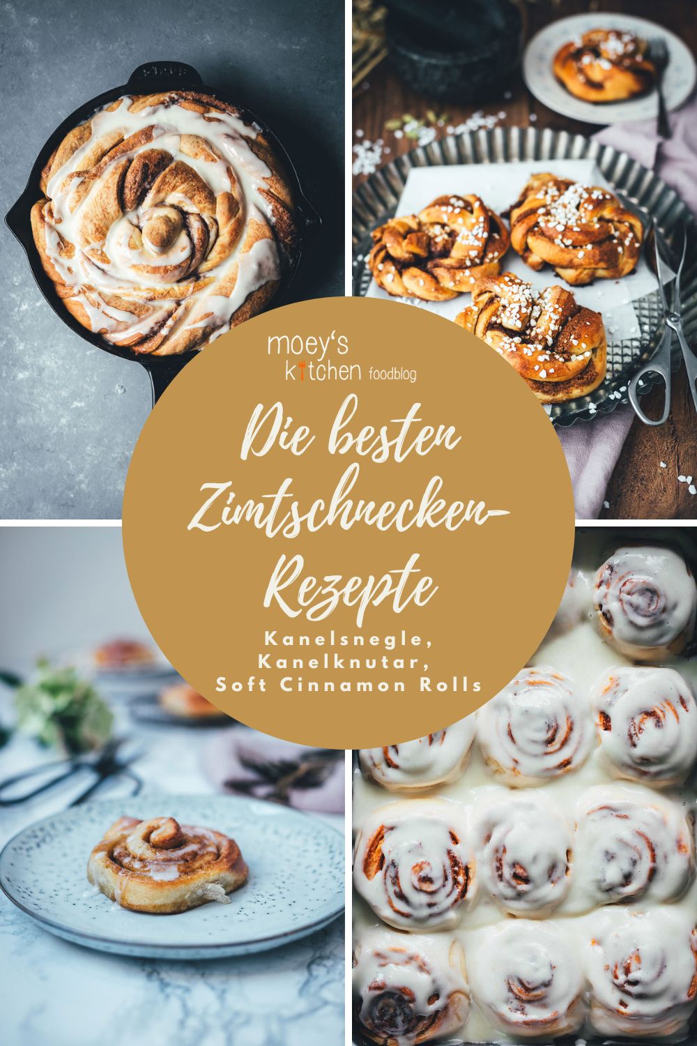 Die besten Zimtschnecken-Rezepte in einer Rezeptsammlung: Von schwedisch über dänisch bis amerikanisch. 5 unwiderstehliche Varianten, die ihr unbedingt ausprobieren müsst! | moeyskitchen.com