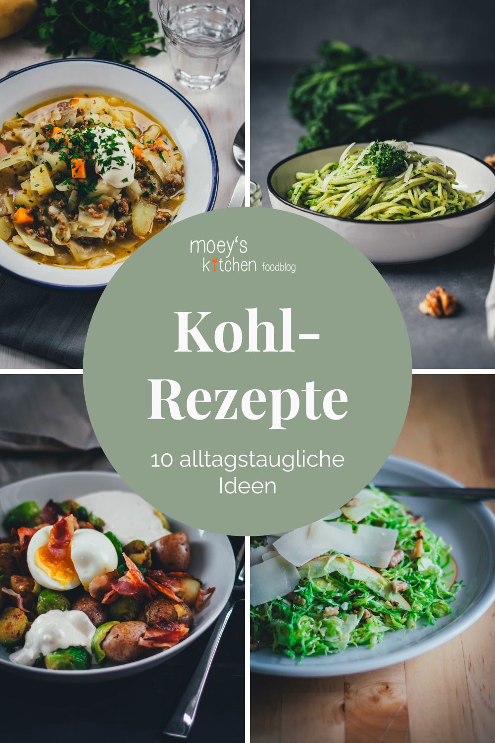 Kohl-Rezepte Collage von moeyskitchen