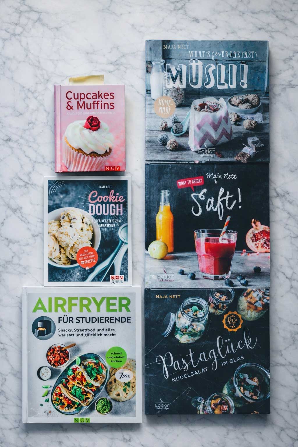 Meine bisher erschienen Kochbücher in einer Übersicht